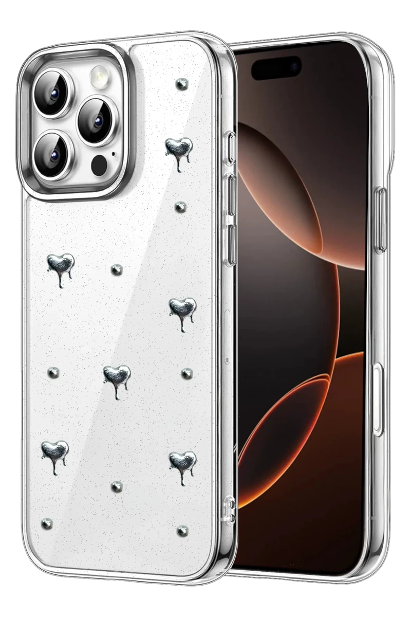 Apple iPhone 16 Pro Max Uyumlu Fiyonk Desenli Kapak - Desen 1