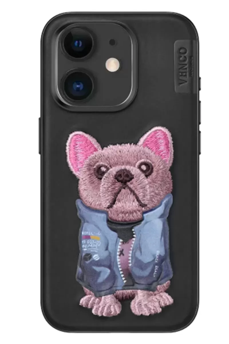 Venco Apple iPhone 11 Uyumlu Cute Desenli Kapak - Siyah