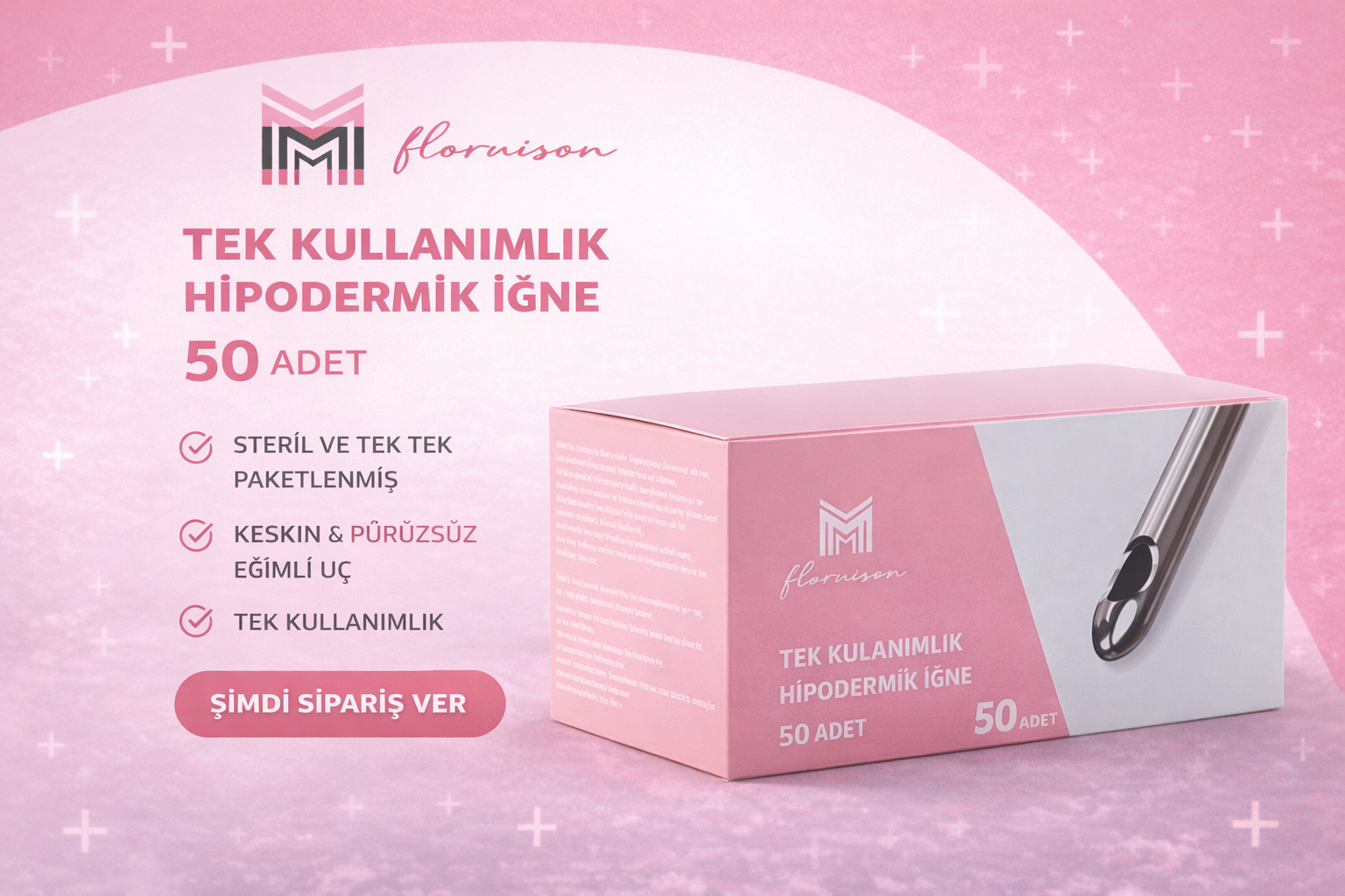 27G X 70MM Dolgu Kanülü Steril Uç 50 Adet 1 Kutu