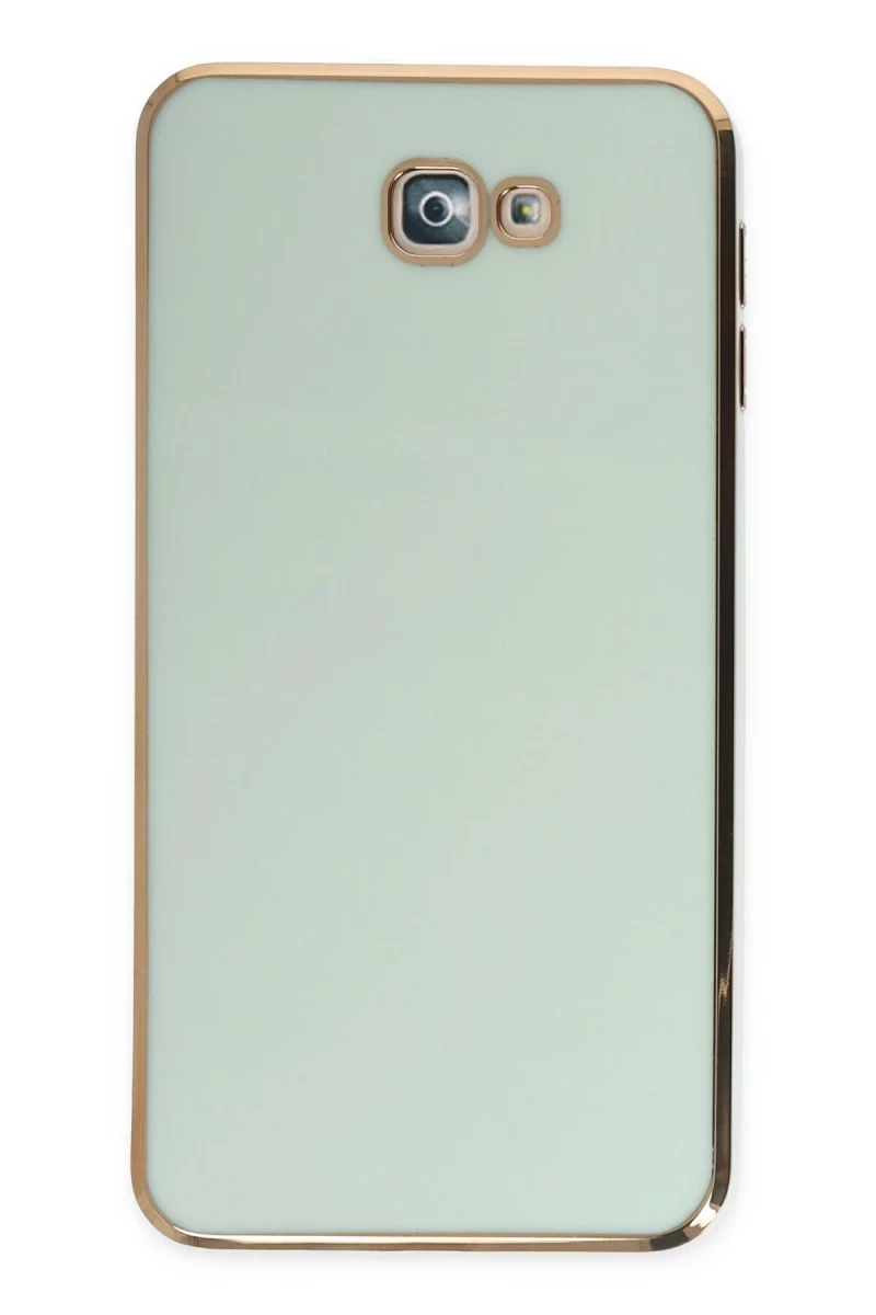 Samsung Galaxy J7 Prime Uyumlu Kılıf Volet Silikon - Açık Yeşil