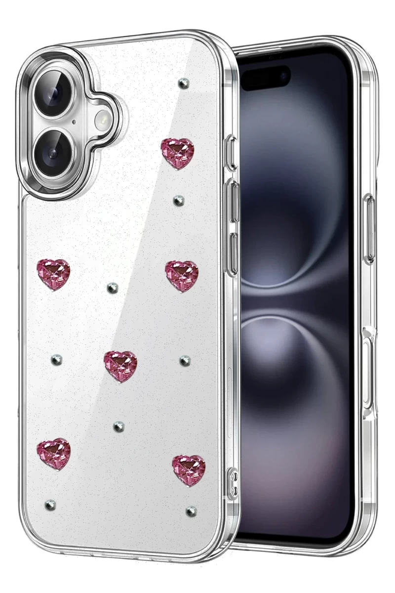 Apple iPhone 16 Uyumlu Fiyonk Desenli Kapak - Desen 3