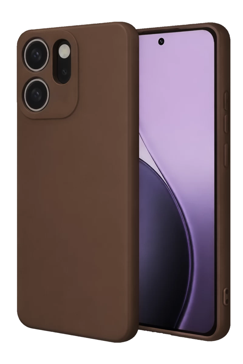 Oppo Reno 14F Uyumlu First Silikon - Kahverengi