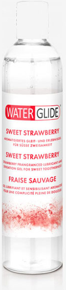 Water Glide Çilekli Lubrikant Jel Water Glide Büyük Boy  | 400ML Anàl Kàydırıcı Vajìnal Kàyganlàştırıcı Kolay Taşınır Kolay Girişler Için Kişisel Kullanım Strawberry Lubricant Gel