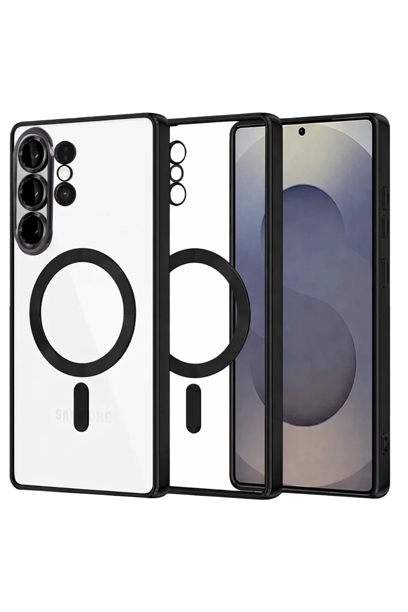Samsung Galaxy S26 Ultra Uyumlu Kross Magneticsafe Kapak - Siyah