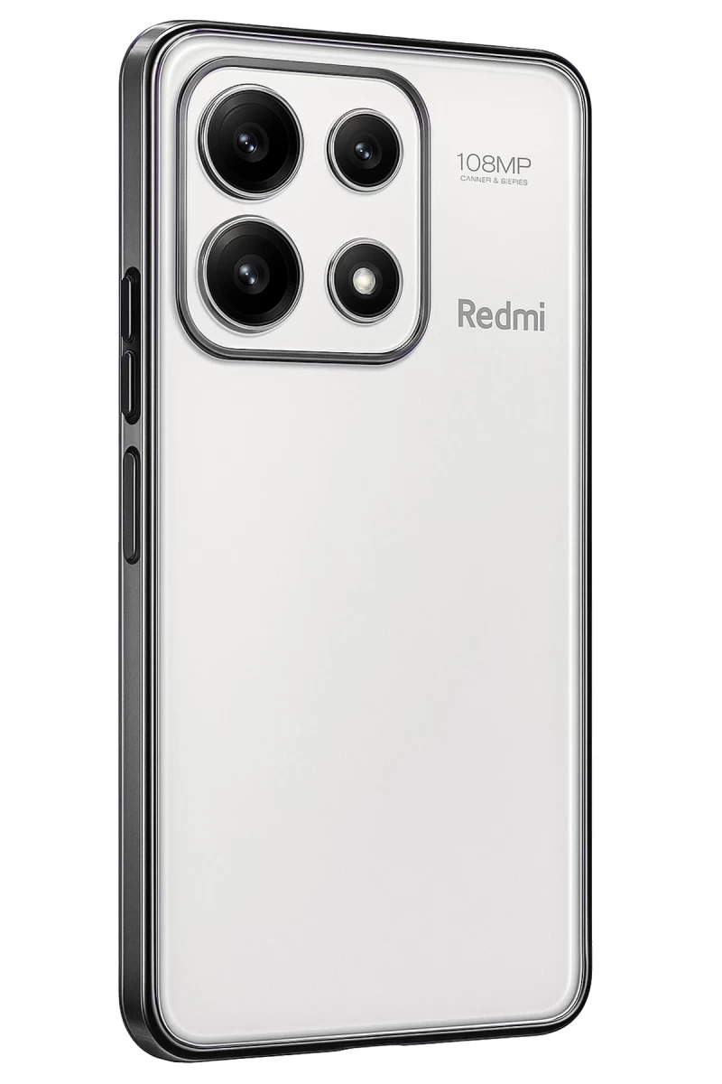 Xiaomi Poco X6 Pro Uyumlu Kılıf Lensli Silikon - Gümüş