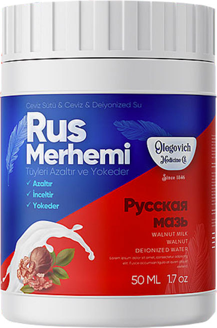 Rus Merhemi Tüy Dökücü 50 ml 3 Adet