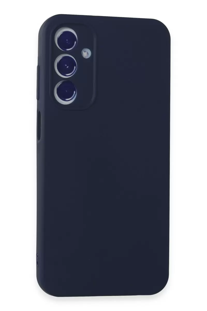 Samsung Galaxy A55 5G Uyumlu Kılıf First Silikon - Lacivert