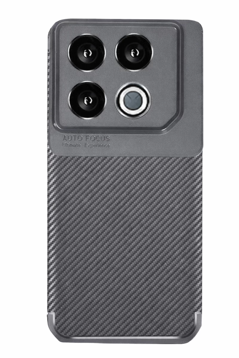 İnfinix GT 20 Pro Kılıf Auto Focus Karbon Kapak - Gri