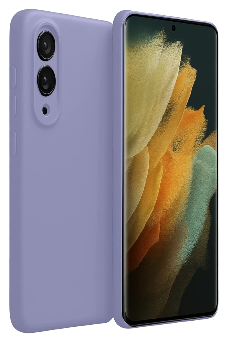 Samsung Galaxy S25 Uyumlu Edge First Silikon - Lila