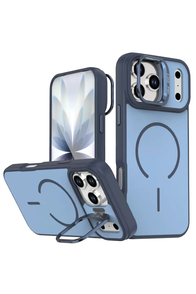 Joko Apple iPhone 17 Pro Max Uyumlu Flexa Magsafe Kapak - Mavi