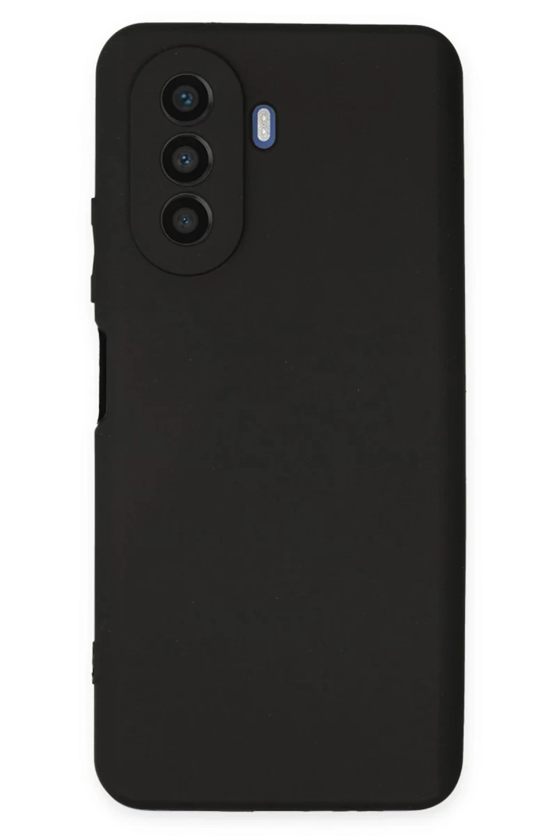 Huawei Nova Y70 Uyumlu Kılıf First Silikon - Siyah