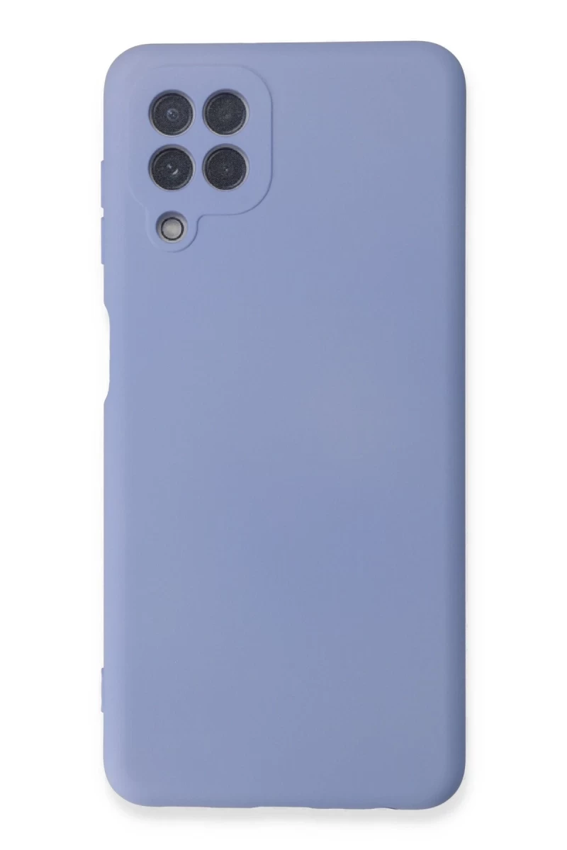 Samsung Galaxy A22 Uyumlu Kılıf Nano içi Kadife Silikon - Lila