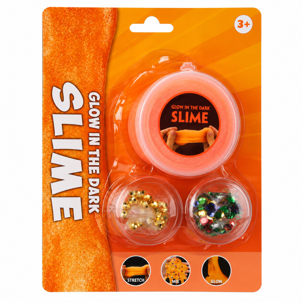 Karanlıkta Parlayan Turuncu Slime
