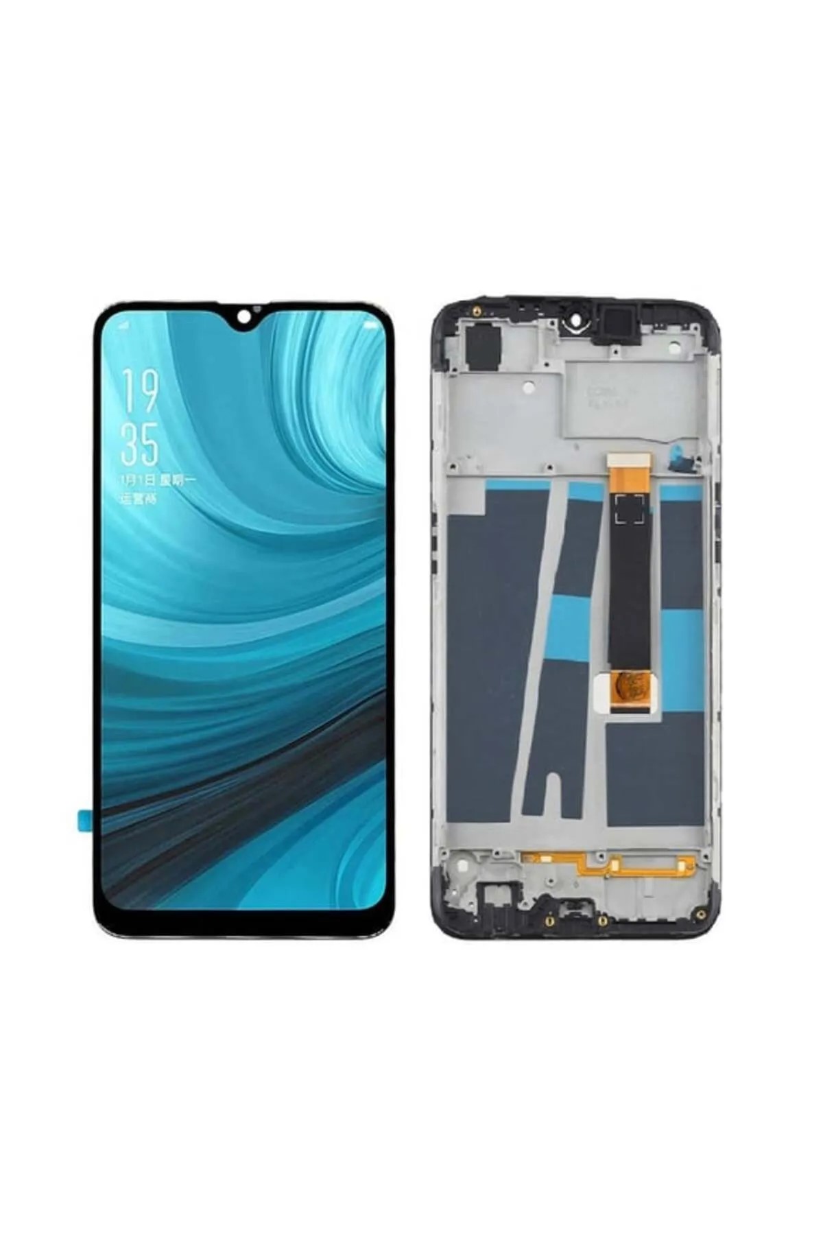 Oppo A5s Uyumlu Ekran Dokunmatik Çıtalı (Siyah)