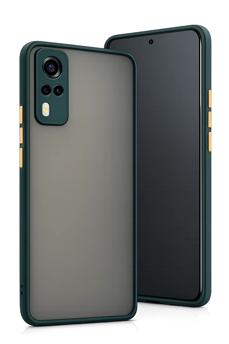 Vivo Y53S Uyumlu Kılıf Montreal Silikon Kapak - Yeşil
