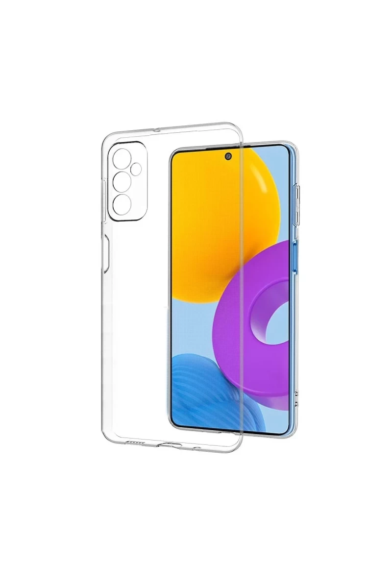 Samsung Galaxy M52 5G Uyumlu Kılıf Deluxe 2mm Şeffaf Silikon - Şeffaf