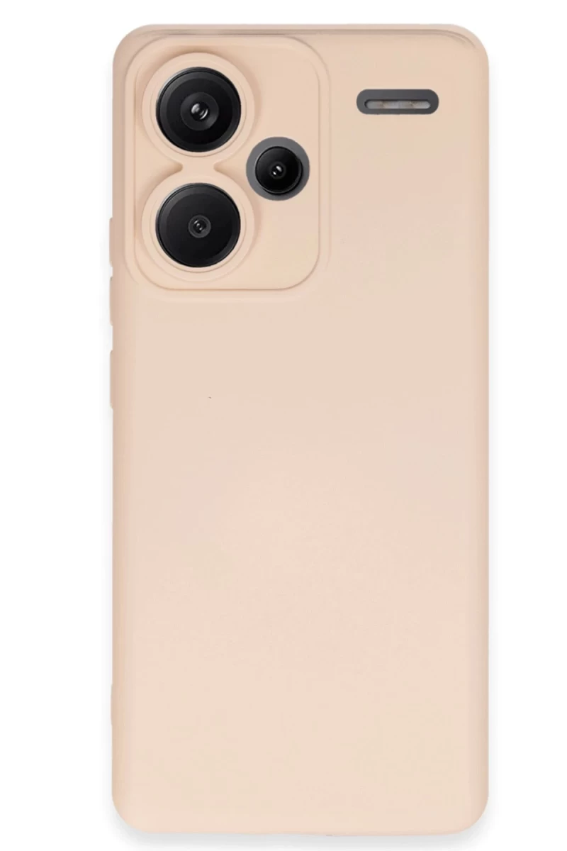 Xiaomi Redmi Note 13 Pro Plus Uyumlu Kılıf Nano içi Kadife Silikon - Pudra