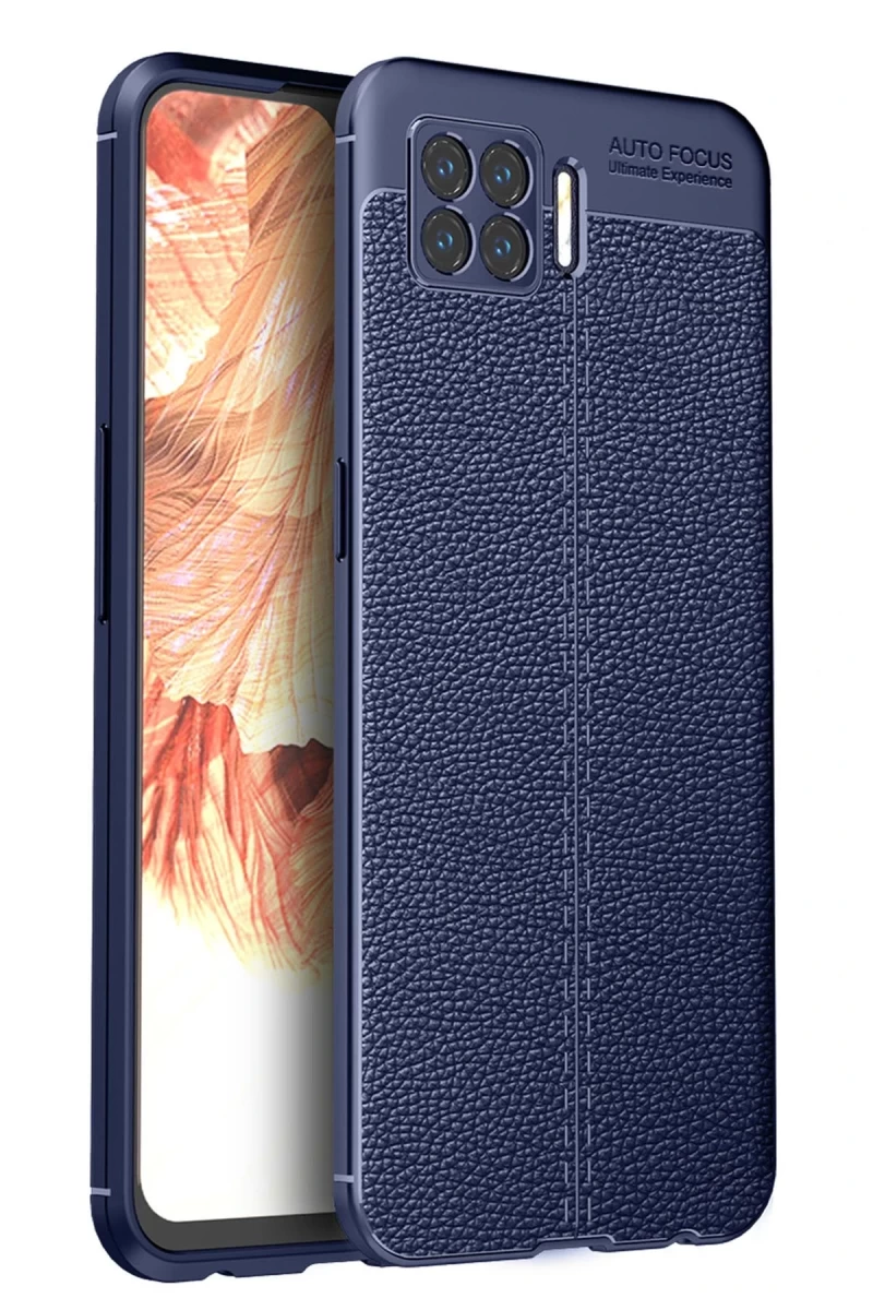 Oppo A73 Uyumlu Kılıf Auto Focus Kapak - Lacivert