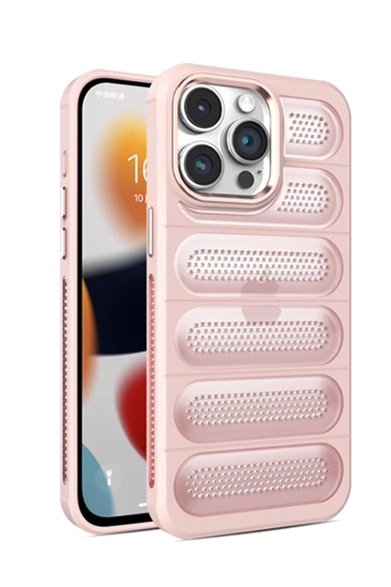 Apple iPhone 14 Pro Uyumlu Kılıf Airmax Silikon Kapak - Pembe