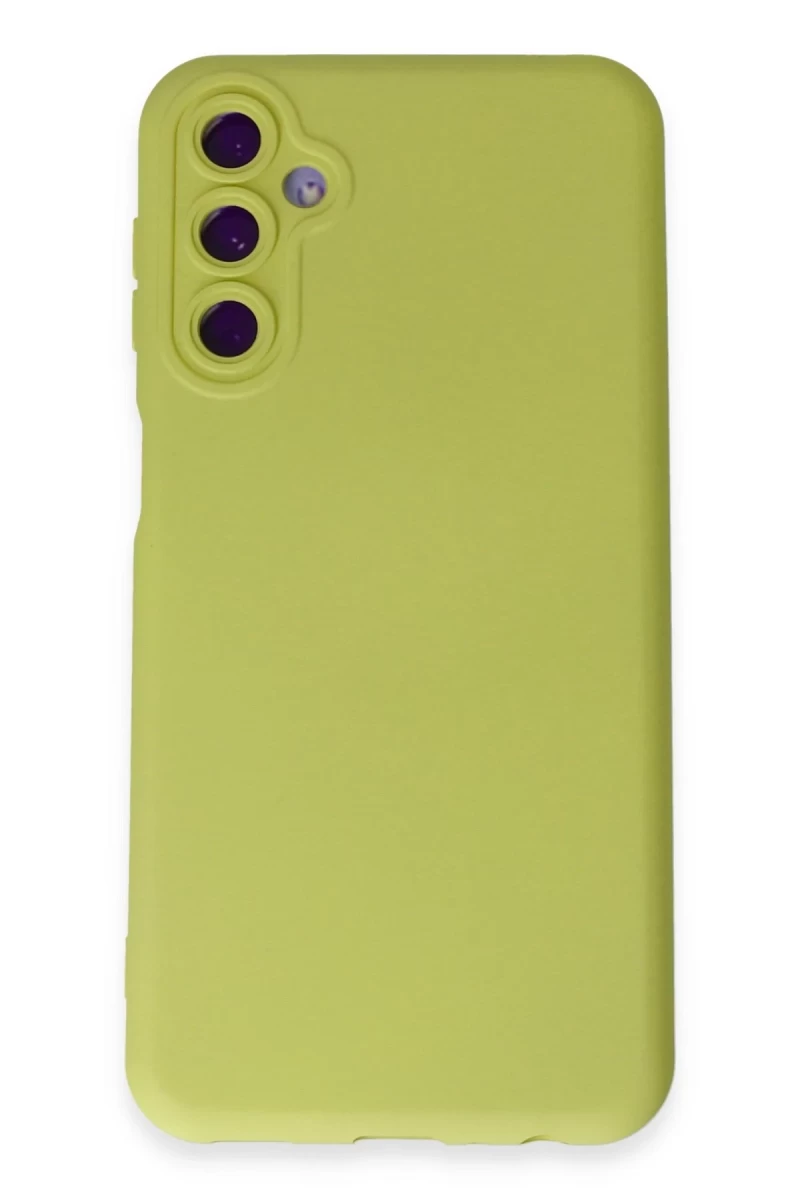 Samsung Galaxy M14 5G Uyumlu Kılıf Nano içi Kadife Silikon - Sarı
