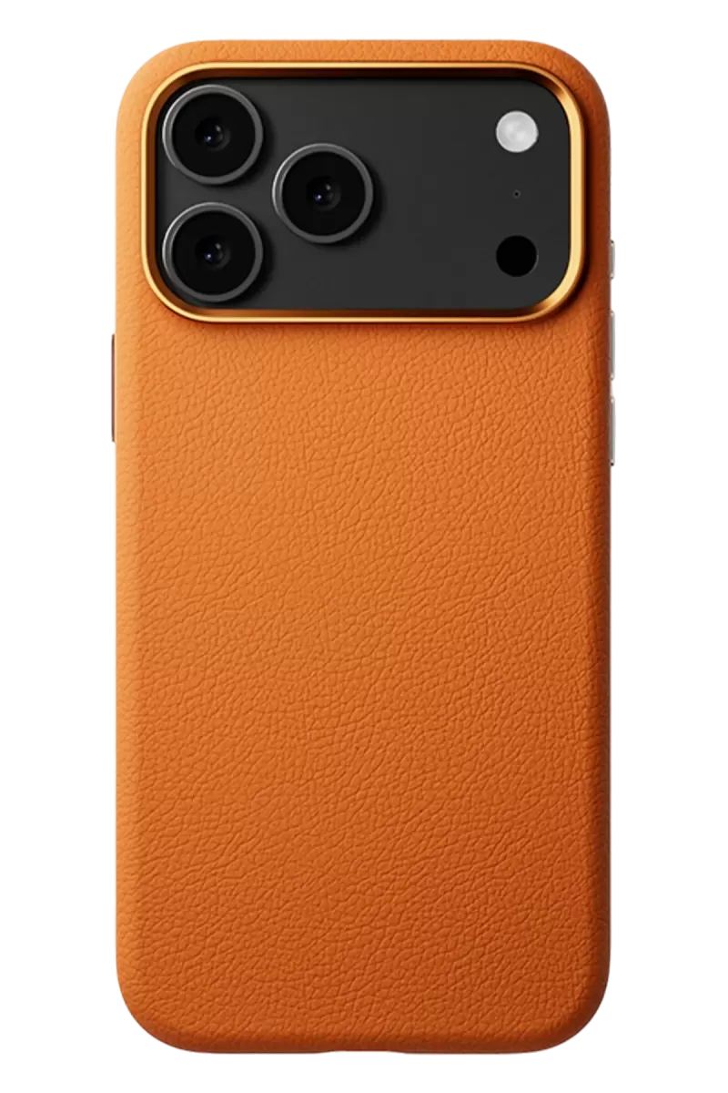 Joko Apple iPhone 17 Pro Uyumlu Wonder Deri Magsafe Kapak - Turuncu