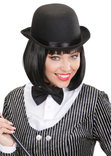 Charlie Chaplin Stil Yetişkin Şapkası ? Siyah Melon Parti Şapkası