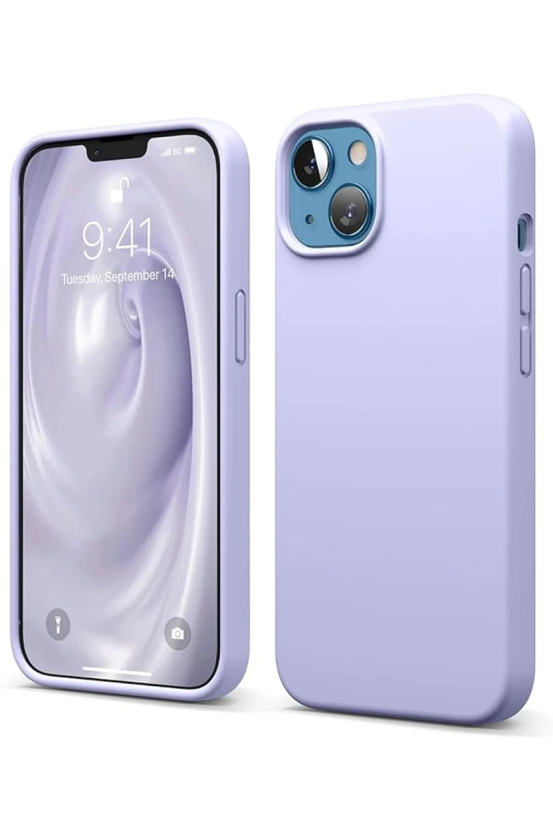 Apple iPhone 14 Uyumlu Kılıf First Silikon - Lila