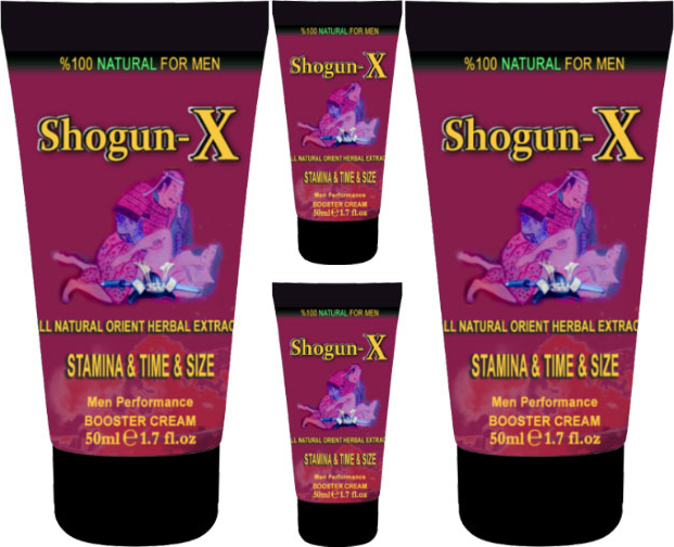 Firesx: Shogun-X Extra Size Cream 4 Adet 50ML Erkeklere Boostenlargetime Krem