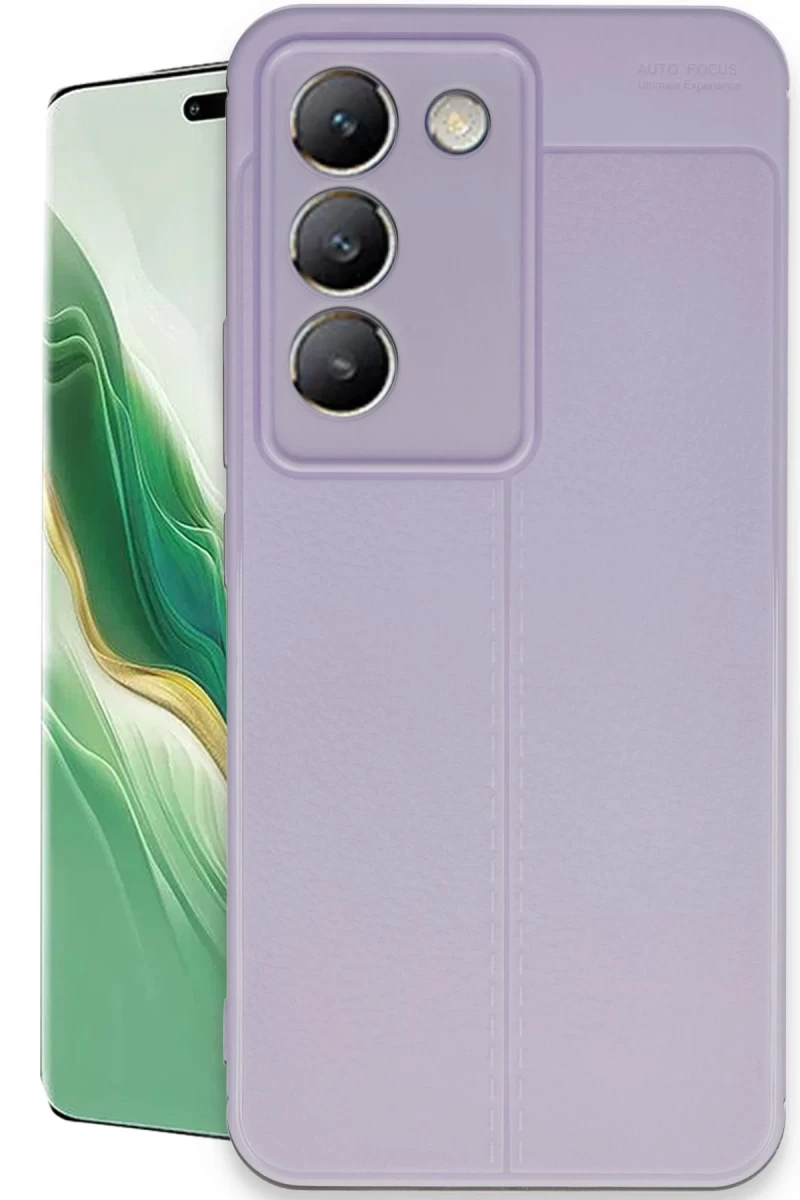 Vivo V30 Lite 4G Uyumlu Kılıf Auto Focus Kapak - Lila