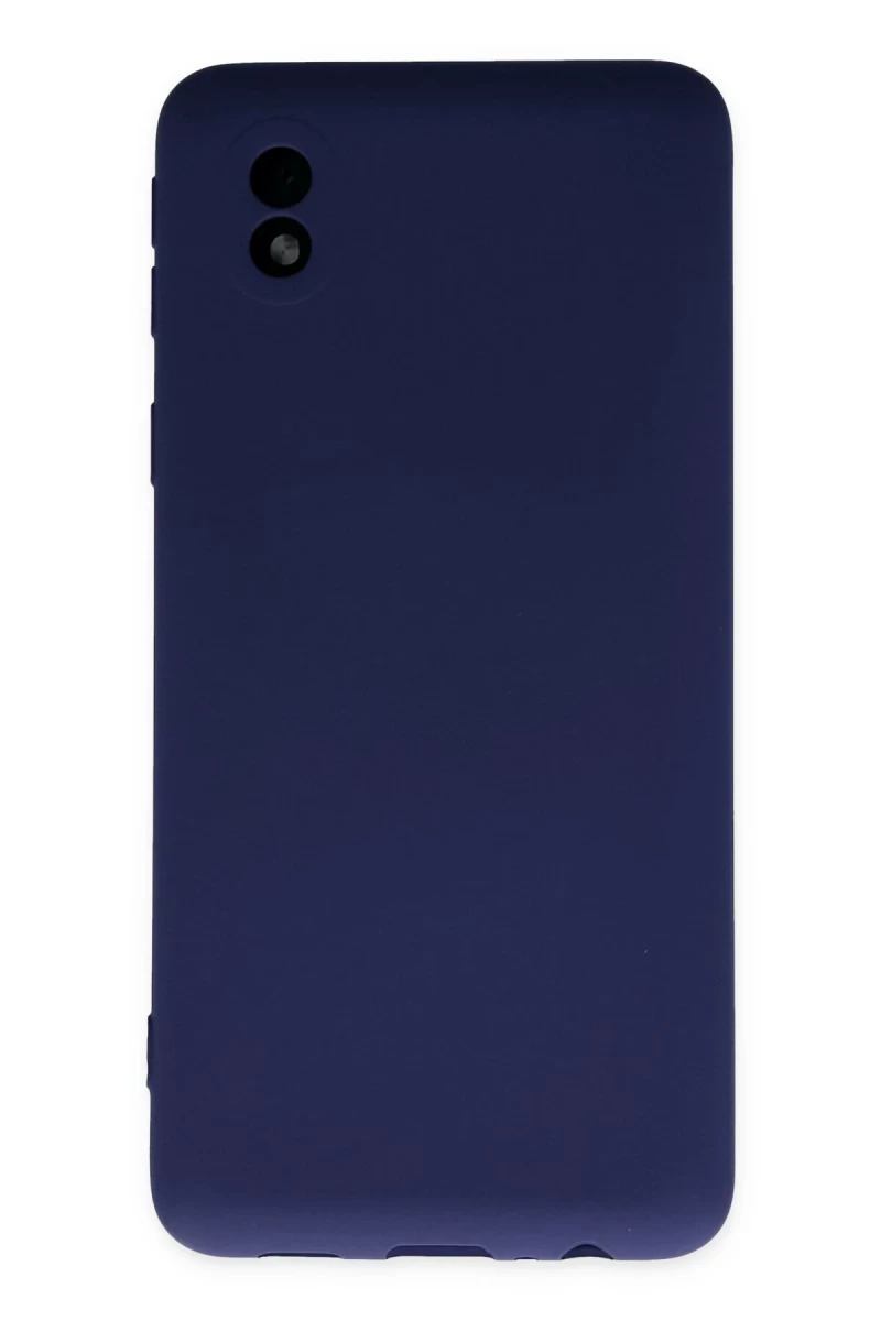 Samsung Galaxy A01 Core Uyumlu Kılıf Nano içi Kadife Silikon - Lacivert