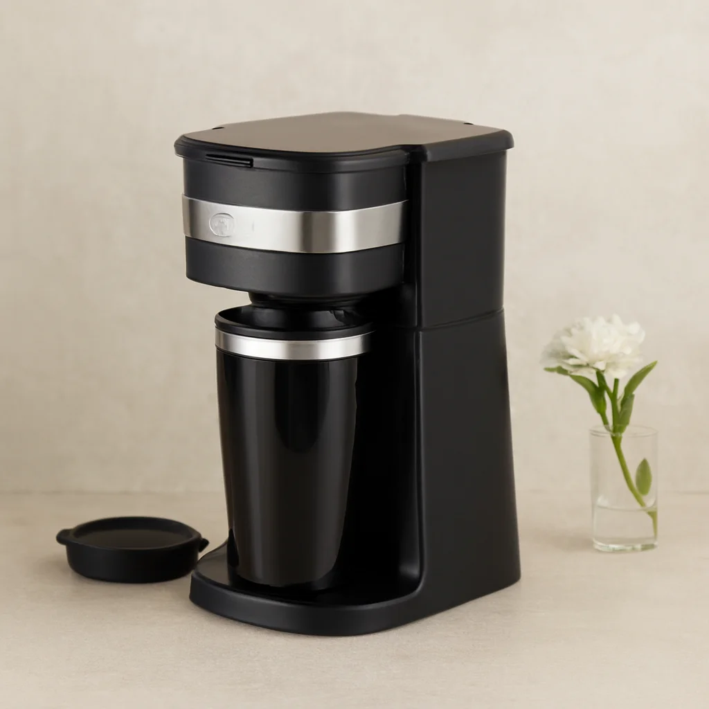 Filtre Kahve Makinesi 700W 400ml Portatif Çelik Bardak