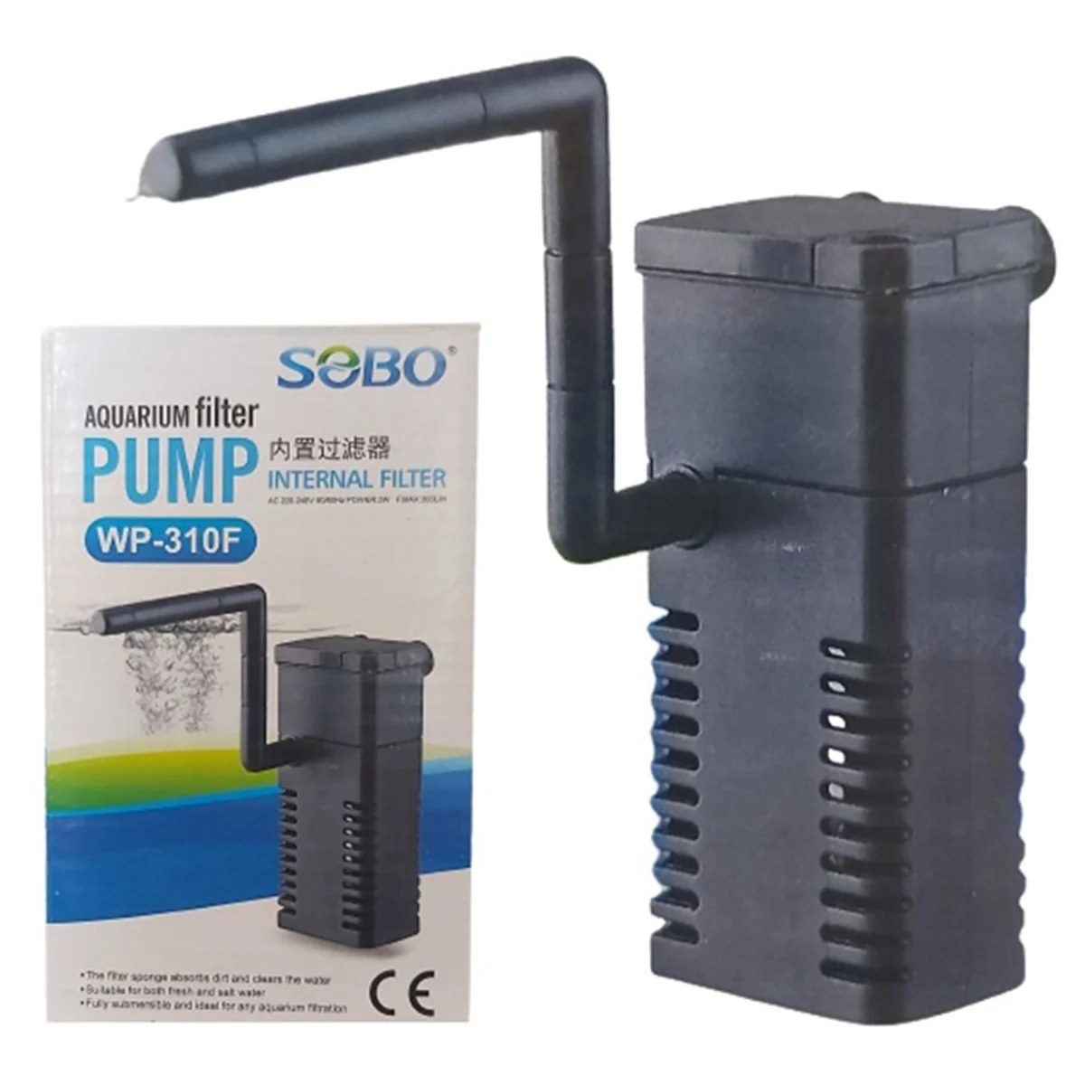 Sobo WP-310F Şelale Aparatlı Mini Akvaryum İç Filtre