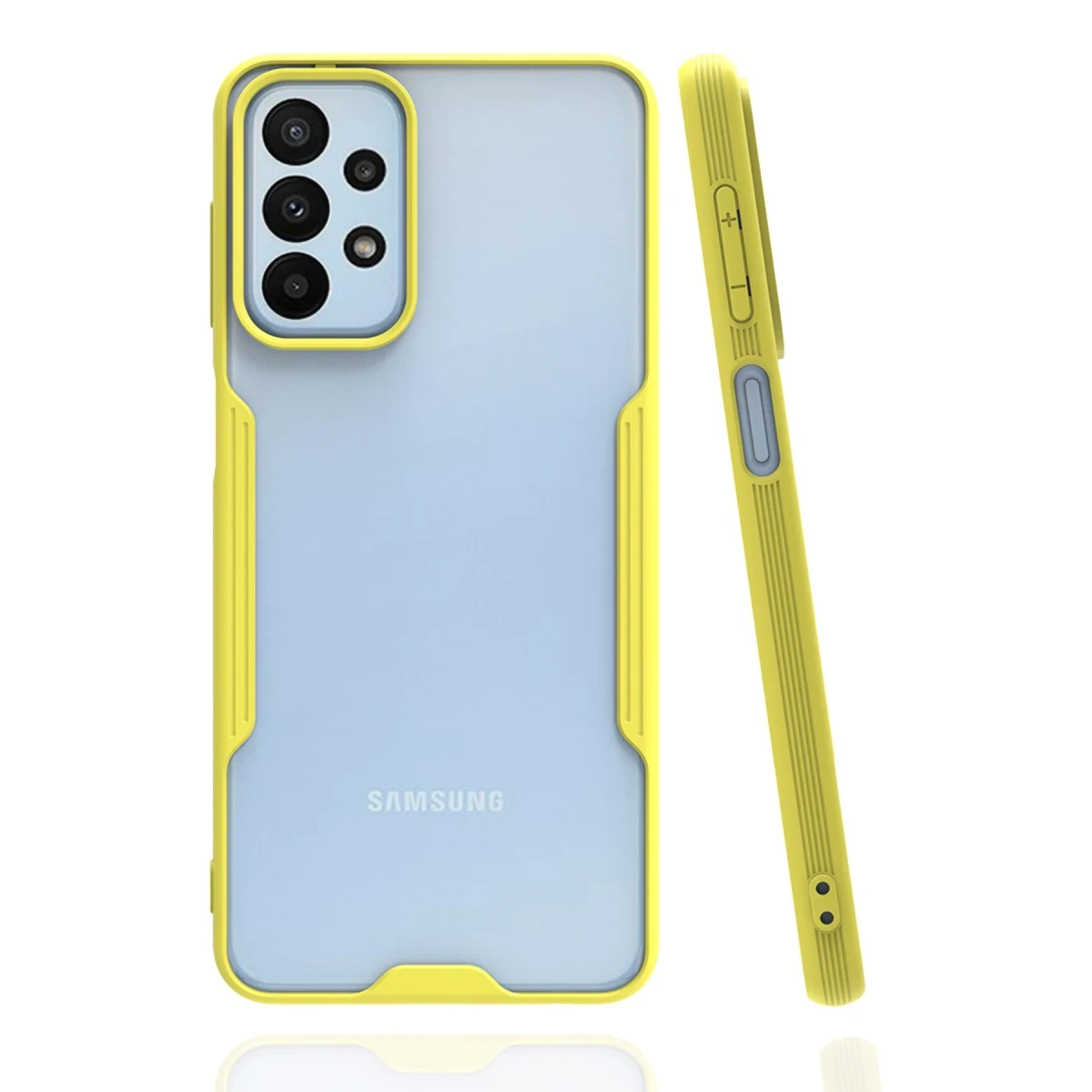Samsung Galaxy A23 4G Kılıf Platin Silikon - Sarı