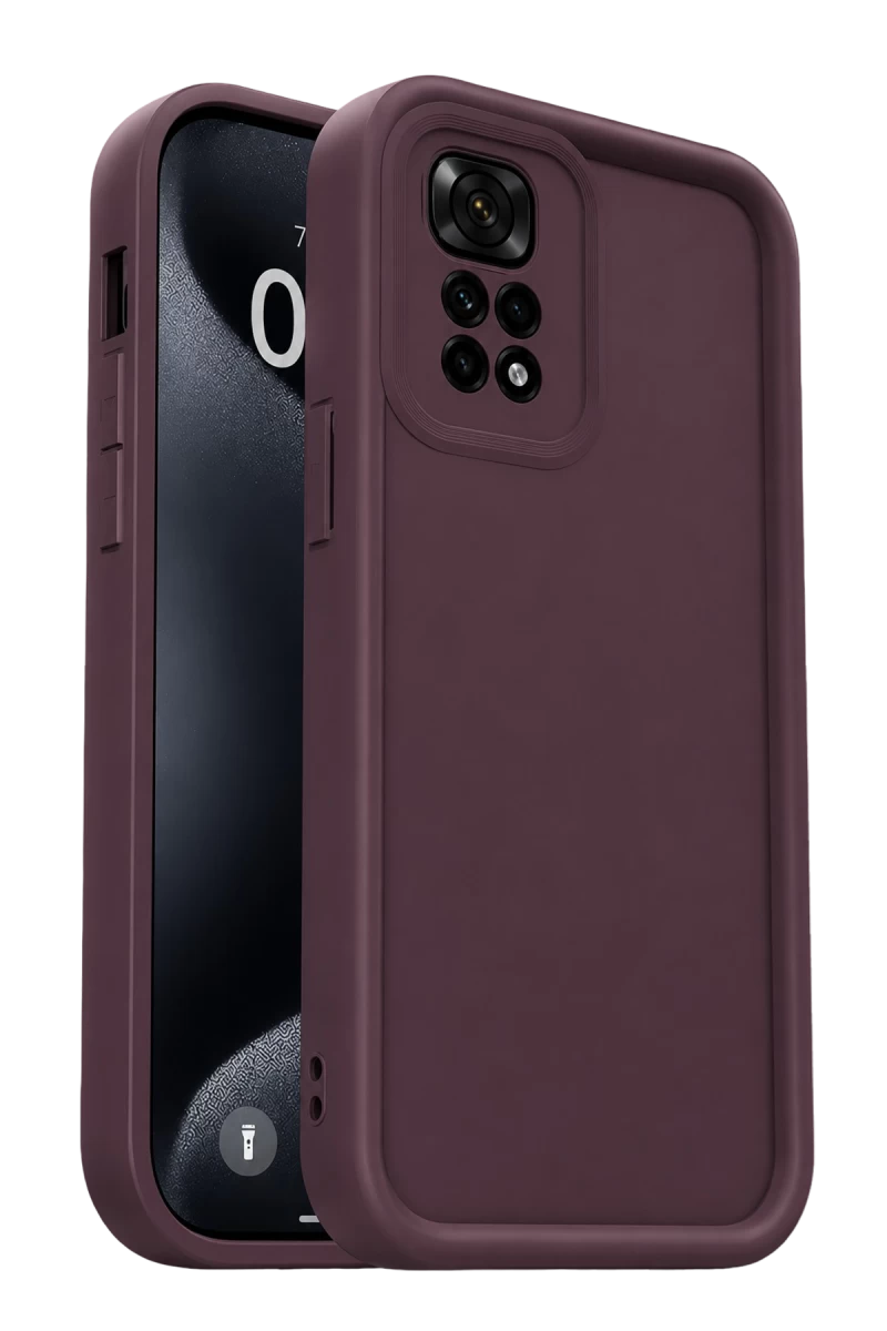 Xiaomi Redmi 10 2022 Uyumlu Kılıf Viera Silikon - Mürdüm