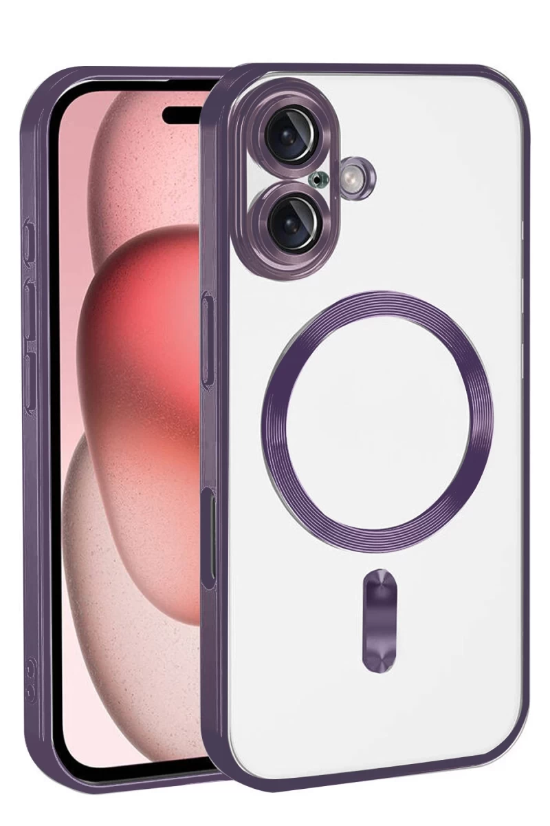 Apple iPhone 17 Uyumlu Kross Magneticsafe Kapak - Mor