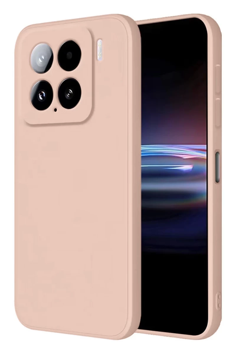 Xiaomi Mi 15 Pro Uyumlu Kılıf Nano içi Kadife Silikon - Pudra