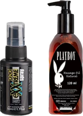 Playboy Hintohu Ferahlatıcı Sprey 50 ml - Playboy  Masaj Yağı 120 ml