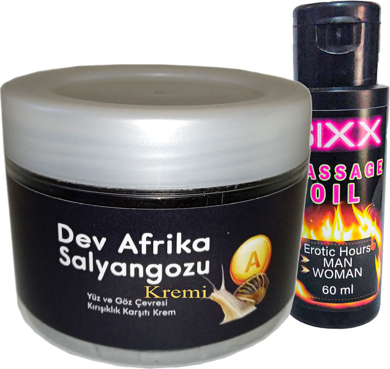 Bonie Giant (Ksıxx:26 Afrikasalyangozu Kremi Yaşlanma Kàrşıtı Dev Salyangoz 100ML + 60 ml Sıxx Masaj Yağı