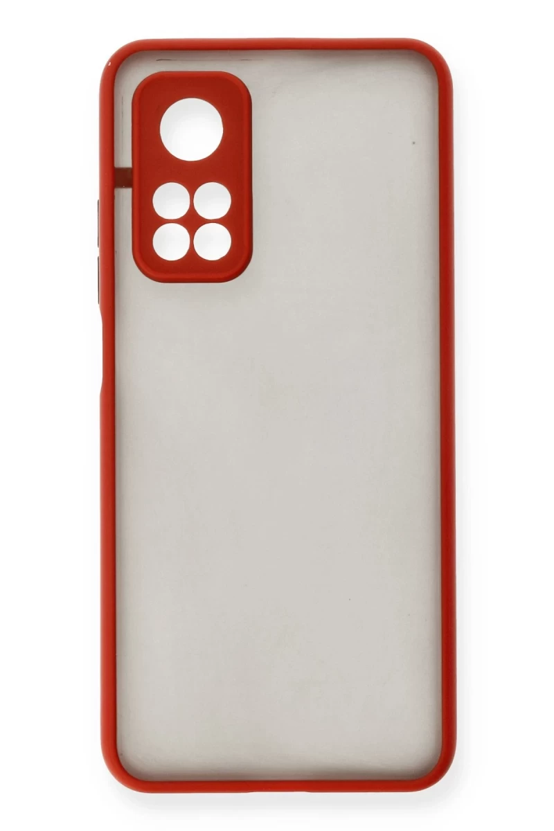 Xiaomi Mi 10T Uyumlu Kılıf Montreal Silikon Kapak - Kırmızı