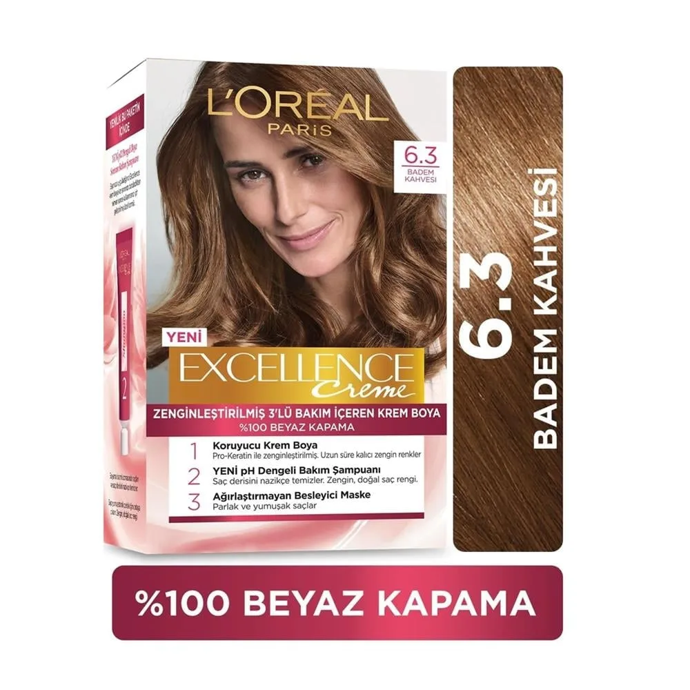 Excellence Saç Boyası - 6.30 Badem Kahvesi