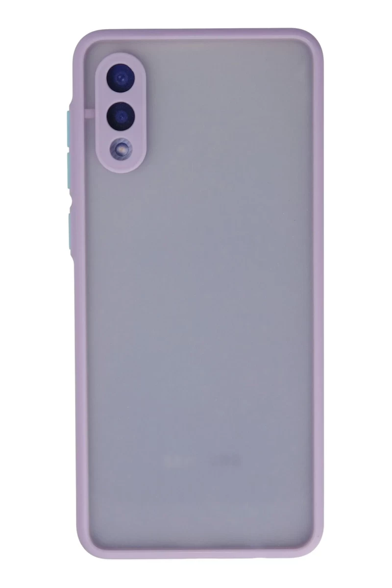 Samsung Galaxy A02 Uyumlu Kılıf Montreal Silikon Kapak - Mor