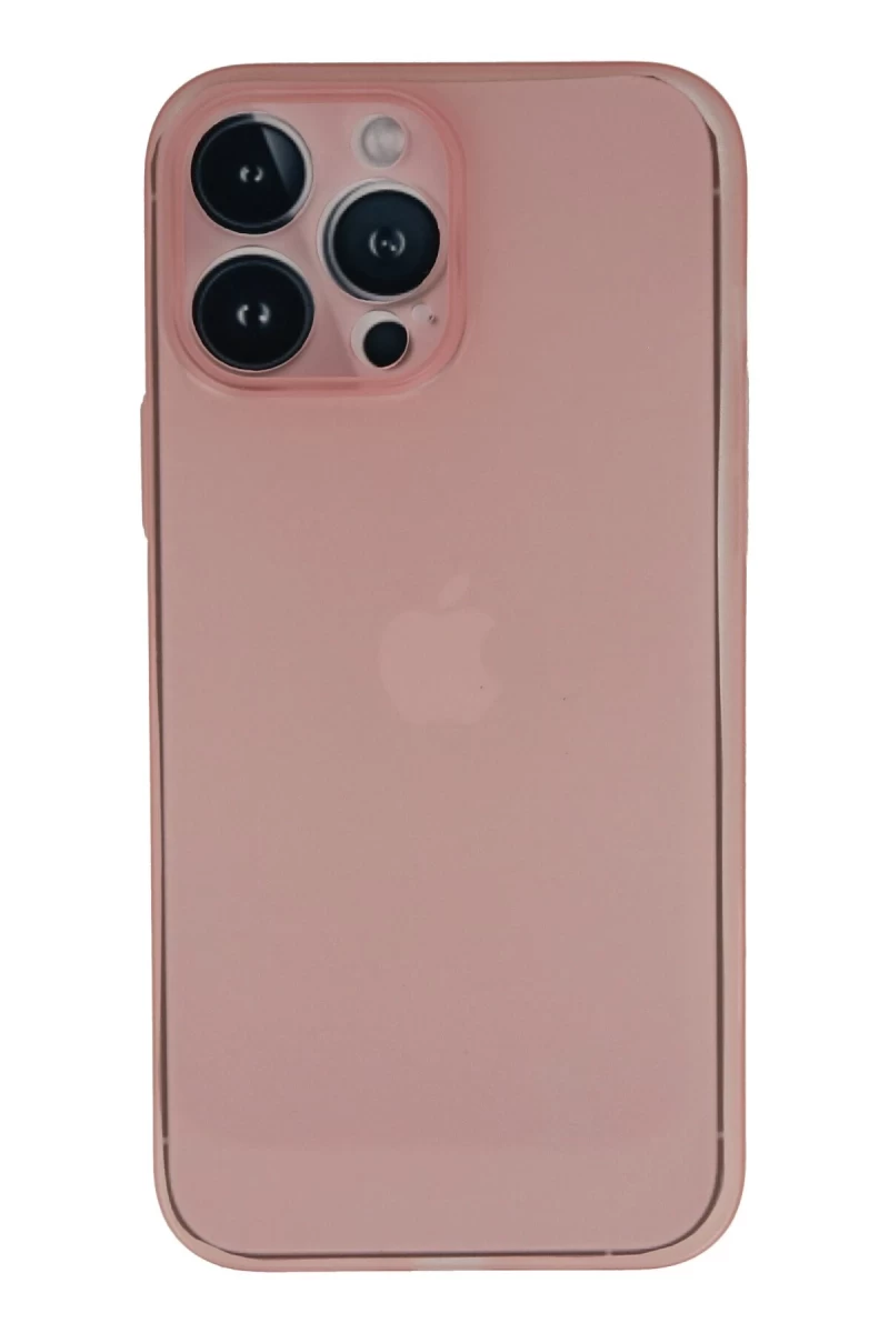 Apple iPhone 13 Pro Max Uyumlu Kılıf PP Ultra İnce Kapak - Pembe
