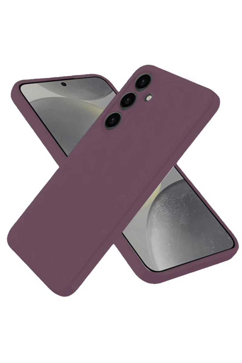Samsung Galaxy A06 Uyumlu Kılıf First Silikon - Mürdüm