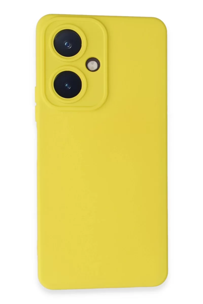 Vivo Y27 Uyumlu Kılıf Nano içi Kadife Silikon - Sarı
