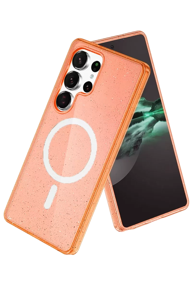 Joko Samsung Galaxy S25 Ultra Uyumlu Star Magsafe Kapak - Turuncu