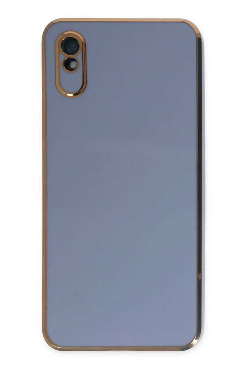 Xiaomi Redmi 9A Uyumlu Kılıf Volet Silikon - Mavi