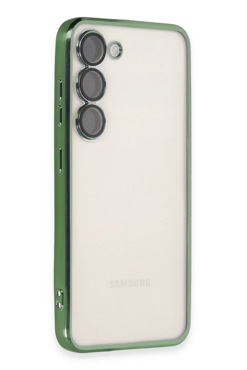 Samsung Galaxy S24 Uyumlu Kılıf Lensli Silikon - Yeşil