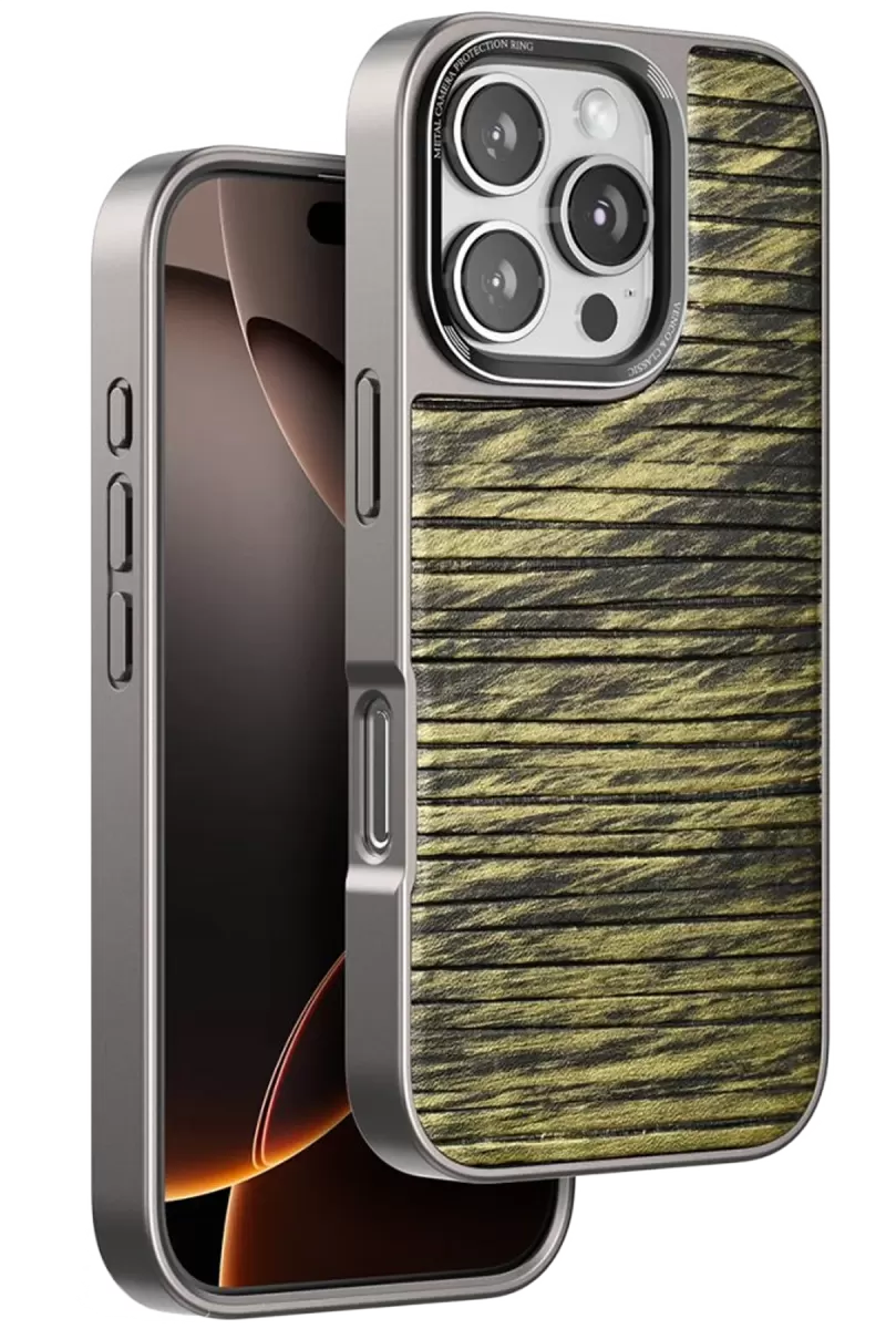 Venco Apple iPhone 16 Pro Max Uyumlu Wave Kapak - Koyu Kahve