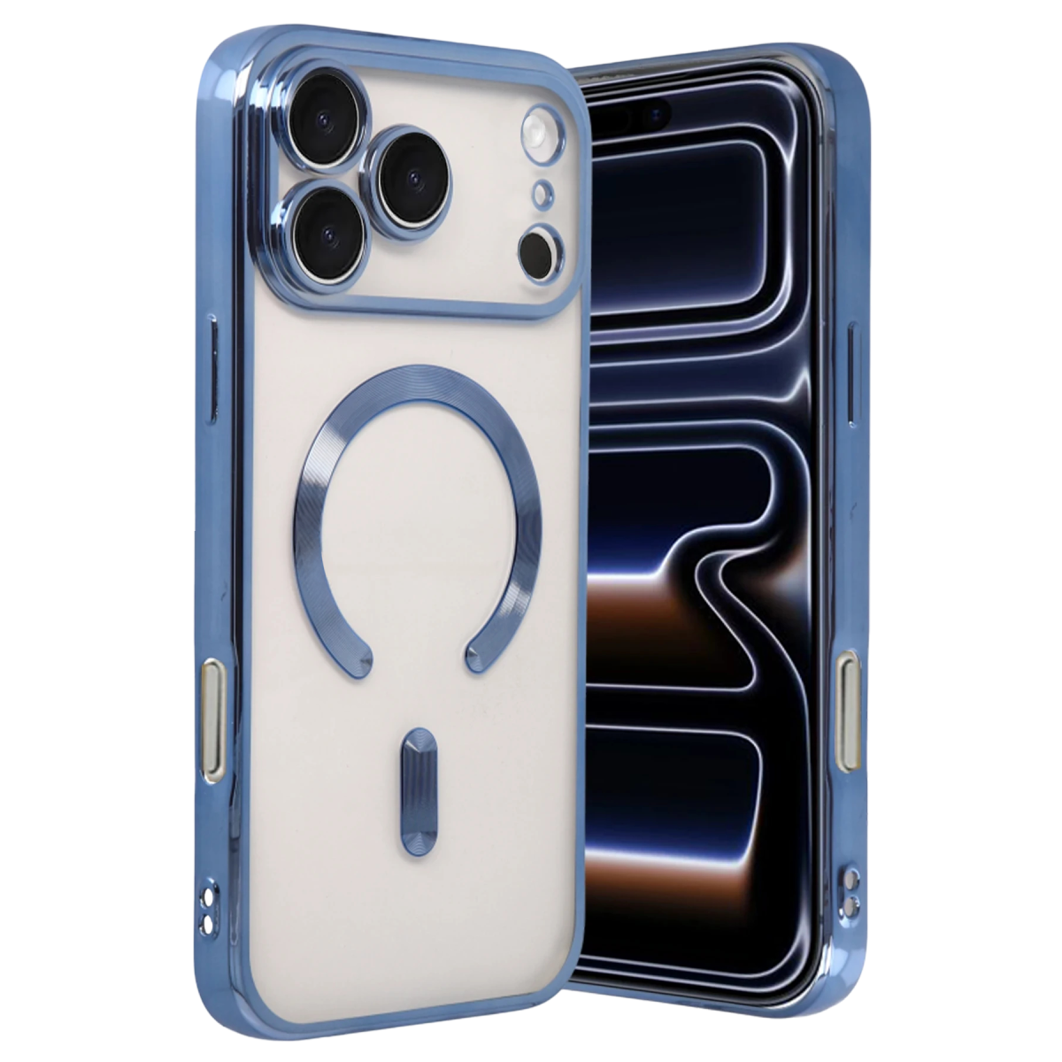 Apple iPhone 18 Pro Kross Magneticsafe Kapak - Sierra Blue