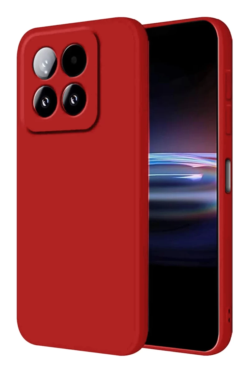 Xiaomi Mi 15T Uyumlu First Silikon - Kırmızı